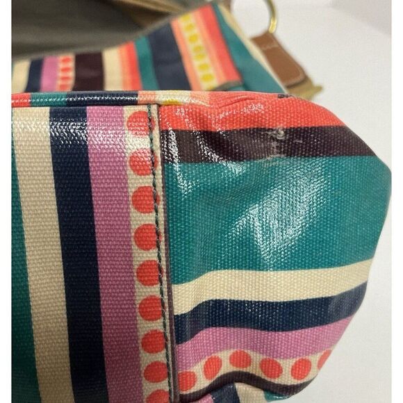 Fossil Crossbody Striped Canvas Messenger Bag - Picture 15 of 15